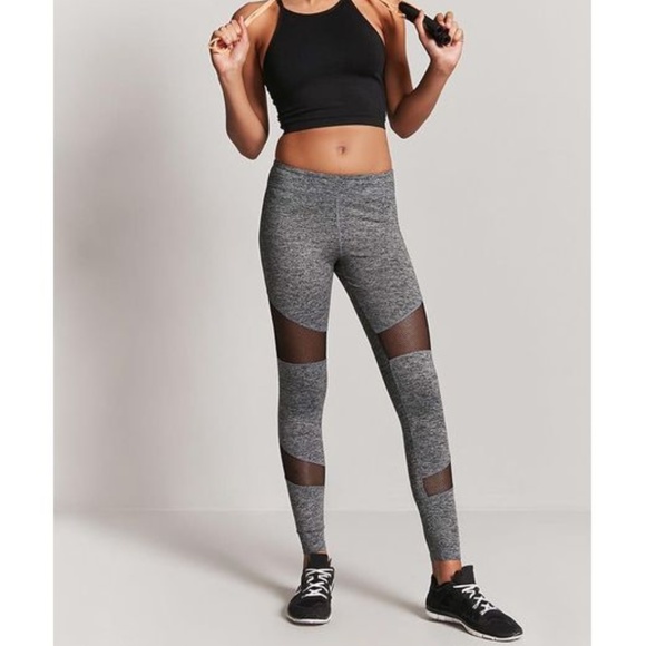 Forever 21 Mesh Panel Leggings - Picture 1 of 7